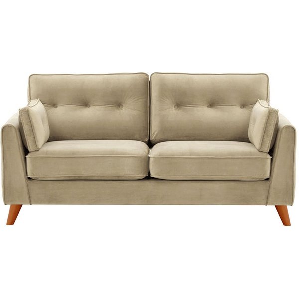 Canapé 2,5 places Magnus, beige - Velluto 3, Couleur des pieds: aveo