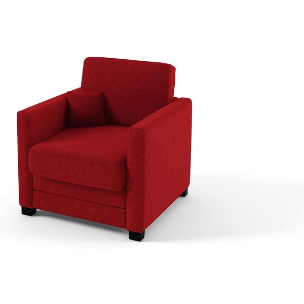 Fauteuil avec fonction lit Boom, rouge - Sawana 13