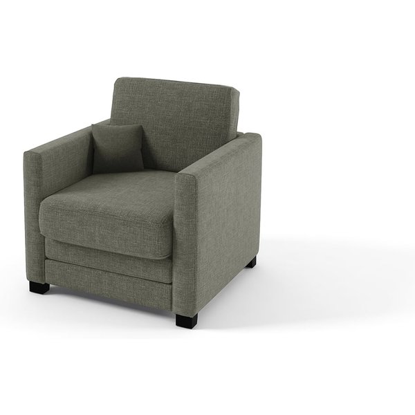 Fauteuil avec fonction lit Boom, gris clair - Sawana 21