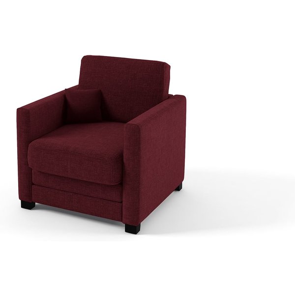 Fauteuil avec fonction lit Boom, violet foncé - Sawana 70