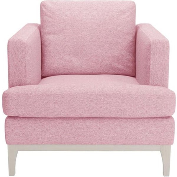 Fauteuil Scarlett, Violet - Baku 16, Couleur des pieds: Blanc