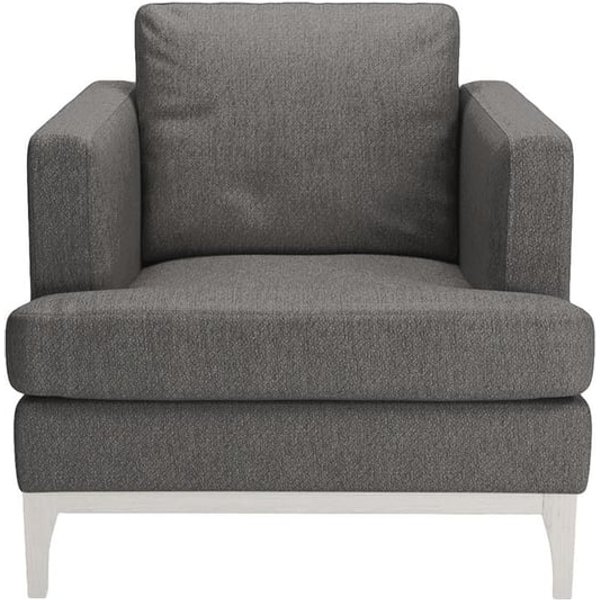Fauteuil Scarlett Eco, Stelar 97 - Dark Grey, Couleur des pieds: Blanc