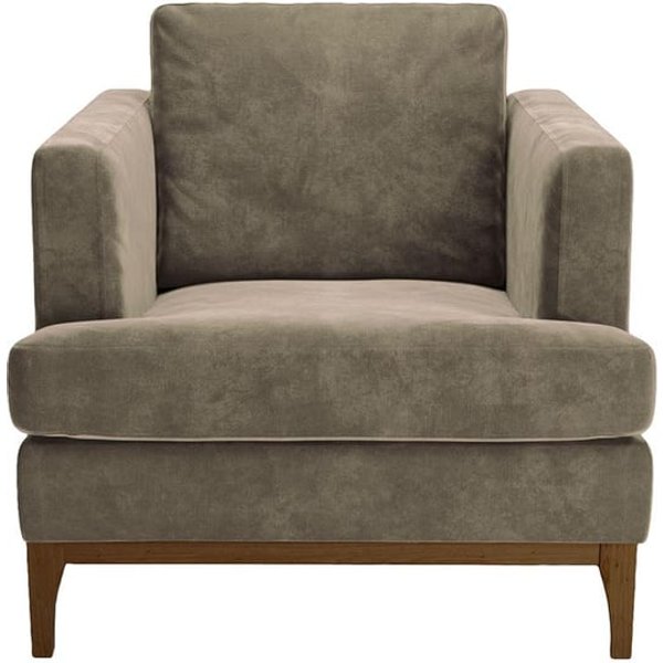 Fauteuil Scarlett Eco, Terra 29, Couleur des pieds: Chêne foncé