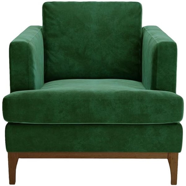 Fauteuil Scarlett Eco, Terra 39, Couleur des pieds: Chêne foncé