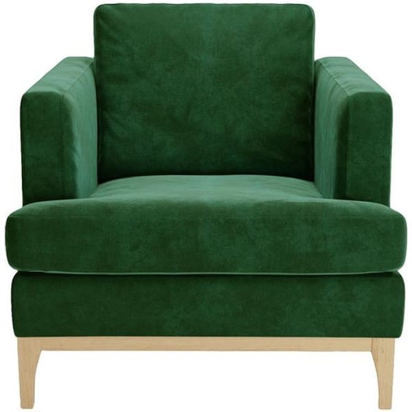 Fauteuil Scarlett Eco, Terra 39, Couleur des pieds: Chêne clair