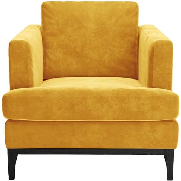 Fauteuil Scarlett Eco, Terra 48, Couleur des pieds: Noir