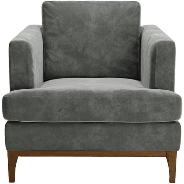 Fauteuil Scarlett Eco, Terra 96, Couleur des pieds: Chêne foncé