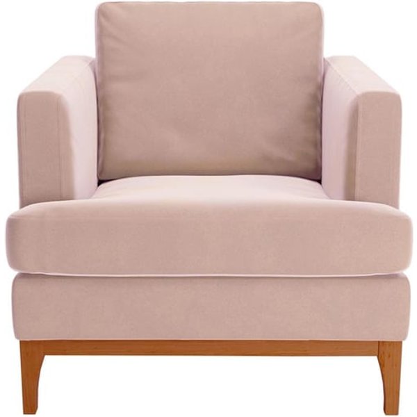Fauteuil Scarlett, lila/rose - Velluto 14, Couleur des pieds: aveo