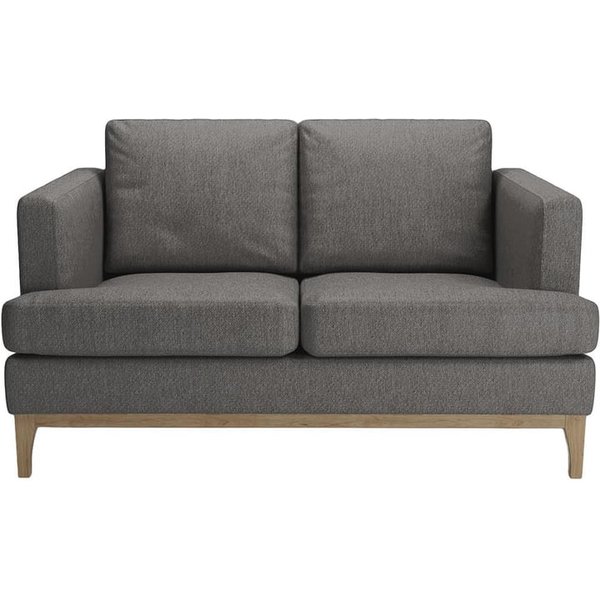 Canapé deux places Scarlett Eco, Stelar 97 - Dark Grey, Couleur des pieds: Noir wax