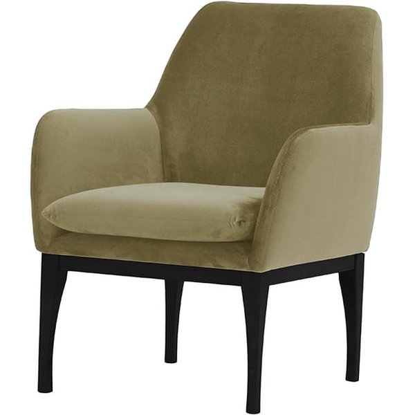 Fauteuil Beca, beige - Velluto 3, Couleur des pieds: Noir