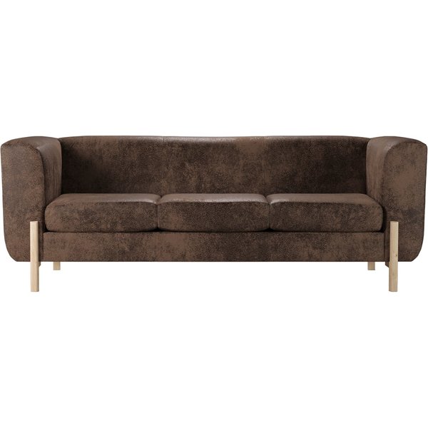 Canapé trois places Plia, Madagaskar 12 - Dark Brown