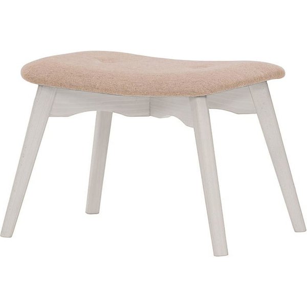 Repose-pied Ducan Malmo, rose poudré - Malmo 61, Couleur des pieds: Blanc