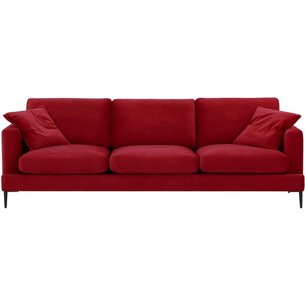 Canapé 3,5 places Covex, rouge - Velluto 7