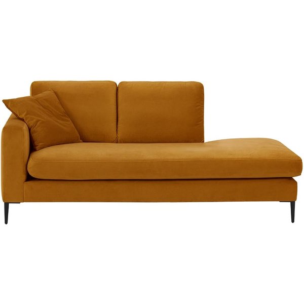 Chaise longue/divan droit Covex, moutarde - Velluto 8