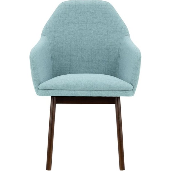 Chaise Buzz, bleu pastel - Cablo 10, Couleur des pieds: Chêne foncé