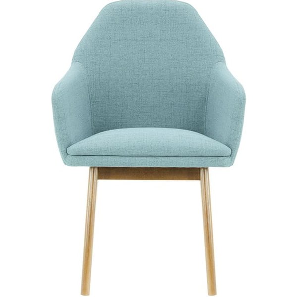 Chaise Buzz, bleu pastel - Cablo 10, Couleur des pieds: Chêne clair
