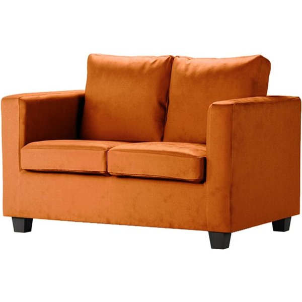 Canapé deux places Thunder, Velluto 33 - orange rouillé