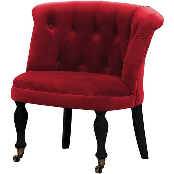 Chaise Schino, rouge foncé - Kronos 2, Couleur des pieds: Noir