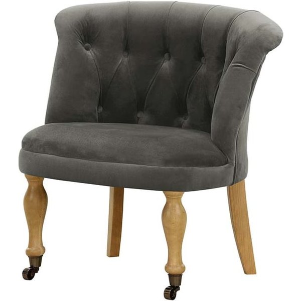 Chaise Schino, gris - Kronos 22, Couleur des pieds: Chêne clair