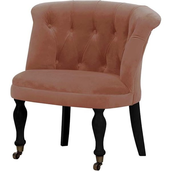 Chaise Schino, rose delavé - Kronos 29, Couleur des pieds: Noir