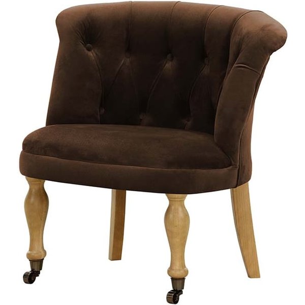 Chaise Schino, marron - Kronos 6, Couleur des pieds: Chêne clair