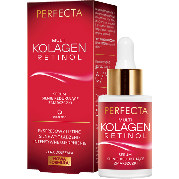Perfecta Multi-Kolagen Retinol Przeciwstarzeniowe serum do twarzy redukujące zmarszczki