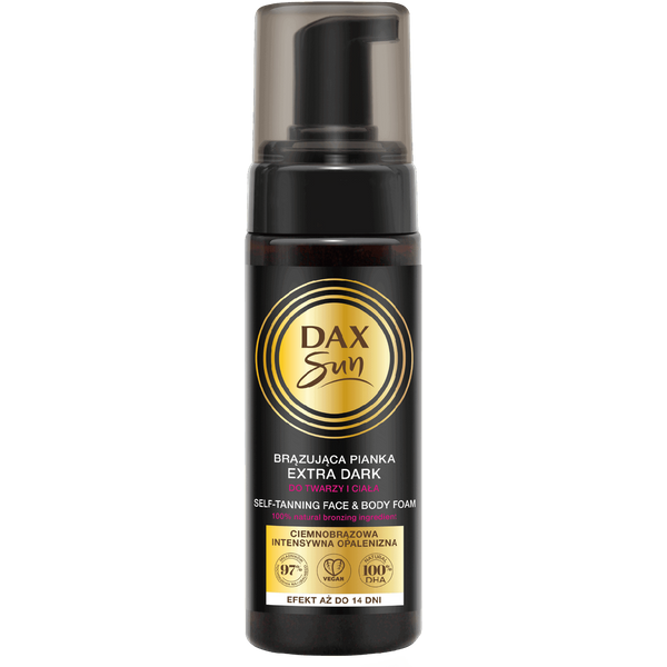 Dax Sun samoopalacz - brązująca pianka do twarzy i ciała - extra dark 160ml