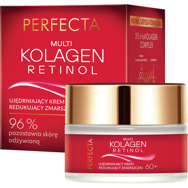 Perfecta Multi-Kolagen Retinol Ujędrniający krem do twarzy redukujący zmarszczki 60+