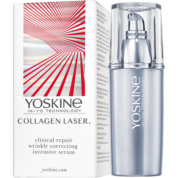 Yoskine Collagen Laser serum na głębokie zmarszczki z Laser Collagen Stimulator™, kolagenem, peptydami i witaminą C 30 ml