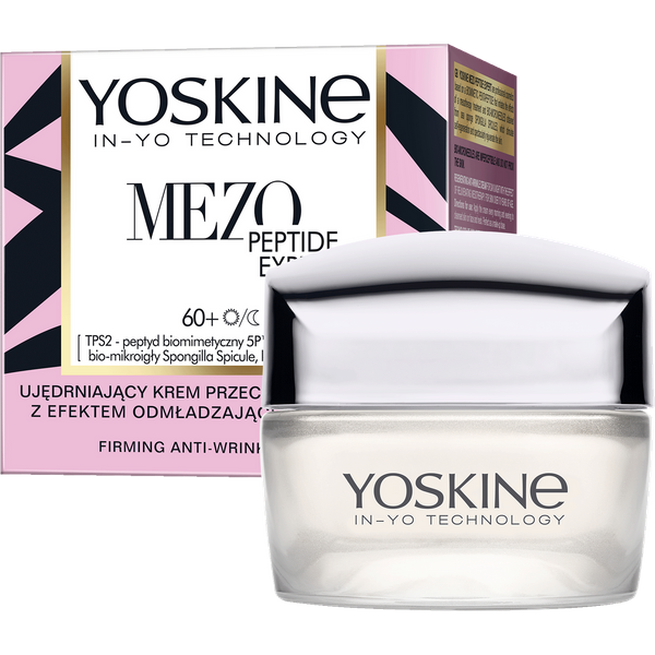 Yoskine Mezo Peptide Expert ujędrniający krem przeciwzmarszczkowy 60+ na dzień i noc z peptydem biomimetycznym 5P™ i bio-mikroigłami 50 ml