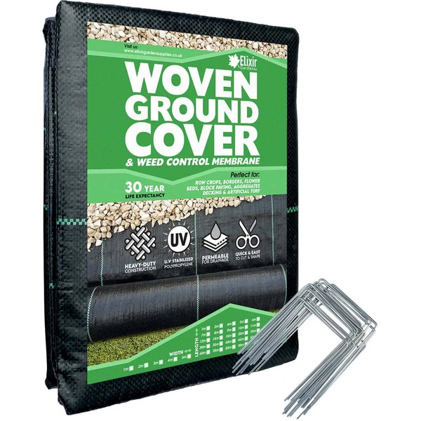 Woven Ground Cover with Optional Pegs & Staples