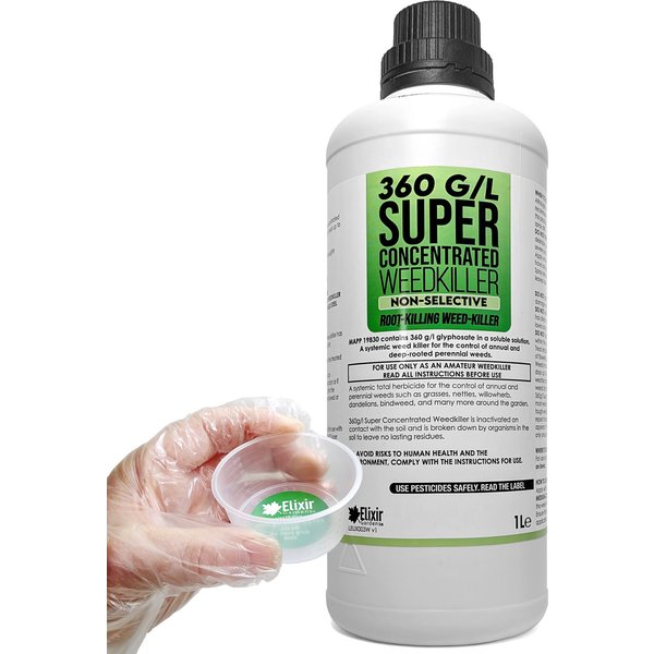 1L 360g/l Glyphosate Weedkiller | Super Strength Root-Killing Concentrate