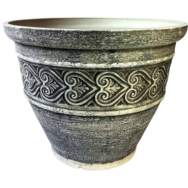Elmhurst Stone-Effect Planter Pot (Stone)