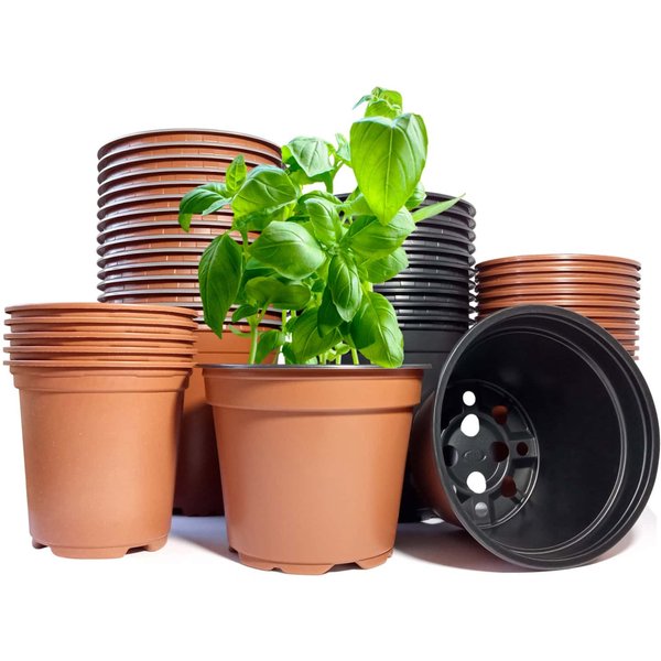Recycled Plastic Thermoformed Plant Pots (9cm-13cm Sizes)