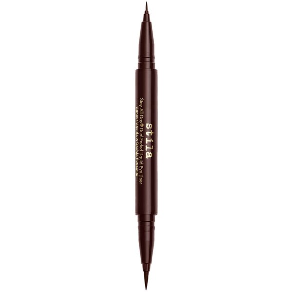 Stila Stay All Day Dual-Ended Waterproof Liquid Eye Liner Dark Brown 1ml