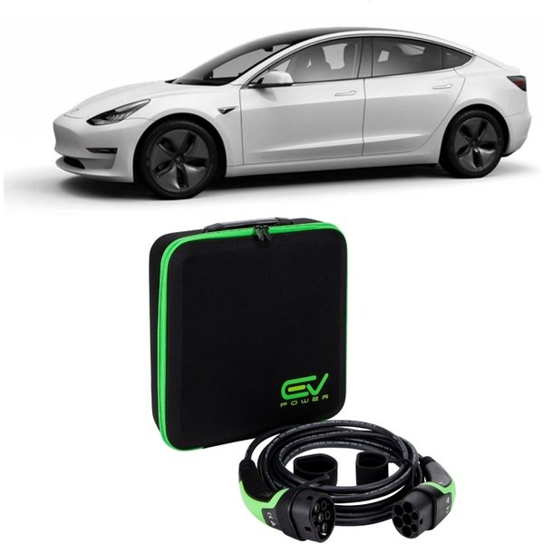 Type 2 to Type 2 - 10M - 32amp - Tesla Model 3 Standard Charging Cable Type 2 to Type 2 10M 32amp (7.4kW)