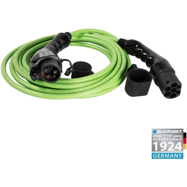 8M - 16amp - Blaupunkt Type 2 Charging Cable 16amp (3.6kW) 8M