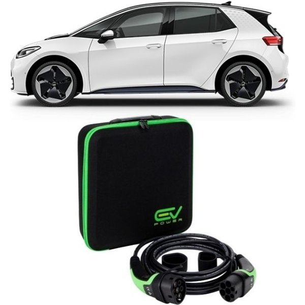 Type 2 to Type 2 - 10M - 32amp - Volkswagen ID.3 Charging Cable Type 2 to Type 2 10M 32amp (7.4kW)