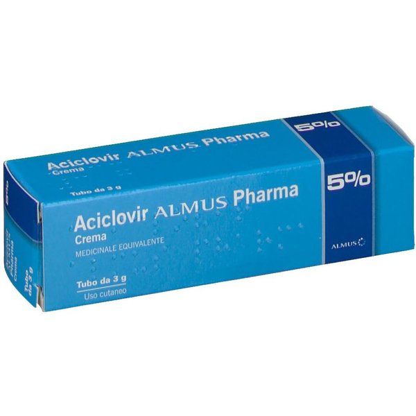 Aciclovir Almus 5% Crema 3G - Trattamento Herpes Simplex-image
