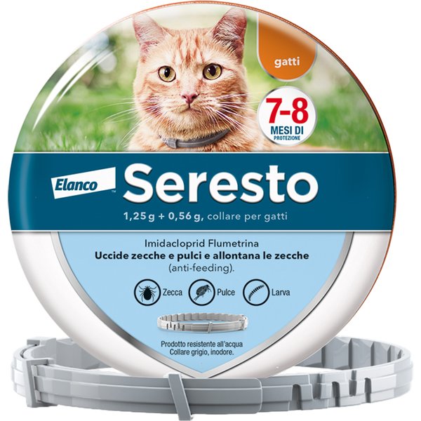 Seresto Collare Antiparassitario Per Gatti 1,2 Gr + 0,56 Gr 38 Cm-image