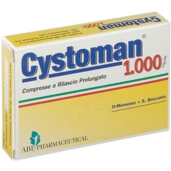 Cystoman 1000 12 Compresse A Rilascio Prolungato - Integratore Alimentare Per La Cistite-image