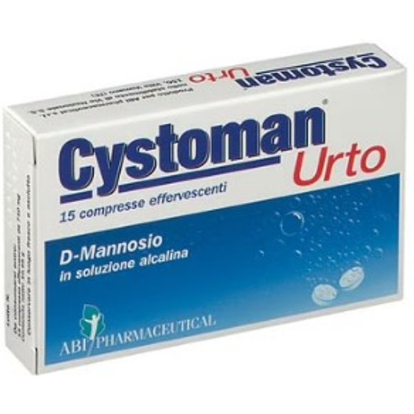 Cystoman Urto 15 Compresse Effervescenti - Integratore Alimentare Per La Cura Della Cistite-image