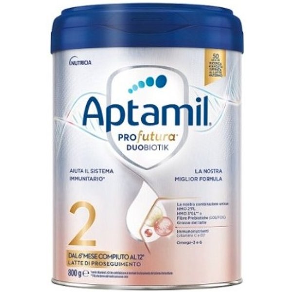 Aptamil Profutura Duobiotik Numero 2 Latte Di Proseguimento Dal 6° Al 12° Mese 800Grammi-image