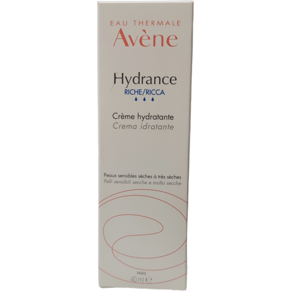AvèNe Hydrance Ricca Crema Idratante Per Pelli Sensibili Secche E Molto Secche Viso 40 Ml-image