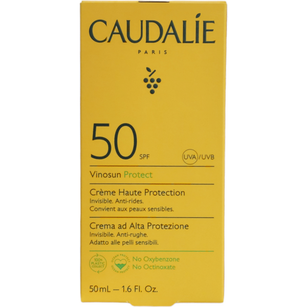 Vinosun Protect Caudalie Crema Alta Protezione SPF50 Viso Collo 50 Ml-image