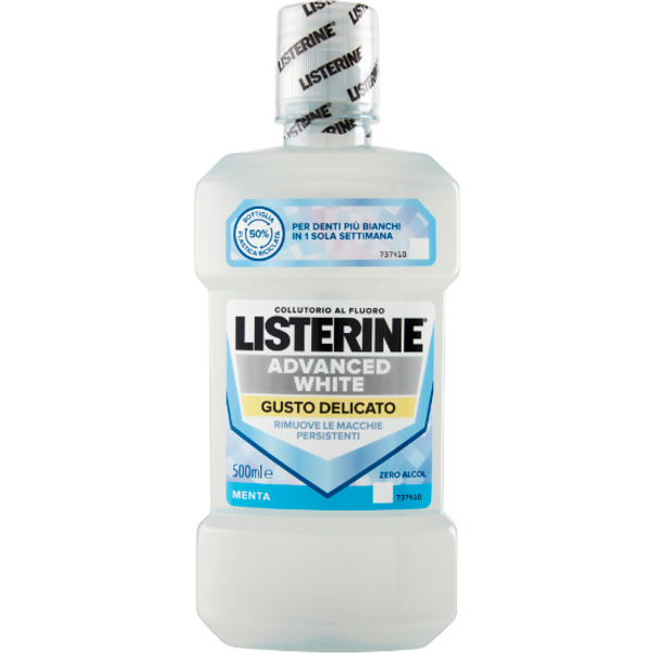 Listerine Collutorio Advanced White Delicato 500Ml-image