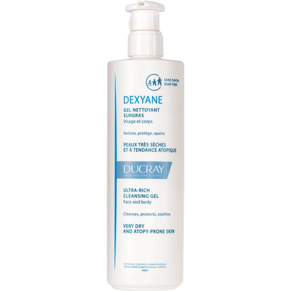 Ducray Dexyane Gel Detergente Surgras Viso E Corpo Per Pelle Molto Secca A Tendenza Atopica 400 Ml-image
