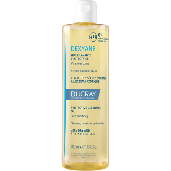 Ducray Dexyane Olio Detergente Protettivo Viso E Corpo Per Pelli Molto Secche A Tendenza Atopica 400 Ml-image