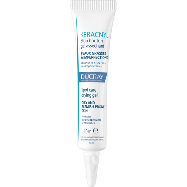 Ducray Keracnyl Stop Ai Brufoli Gel Disseccante 10 Ml - Trattamento ”Sos” Che Favorisce La Scomparsa Delle Imperfezioni-image