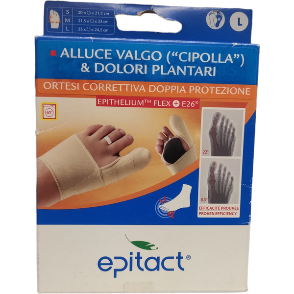 Epitact Ortesi Correttiva Doppia Protezione Alluce Valgo Piede Destro Misura L-image